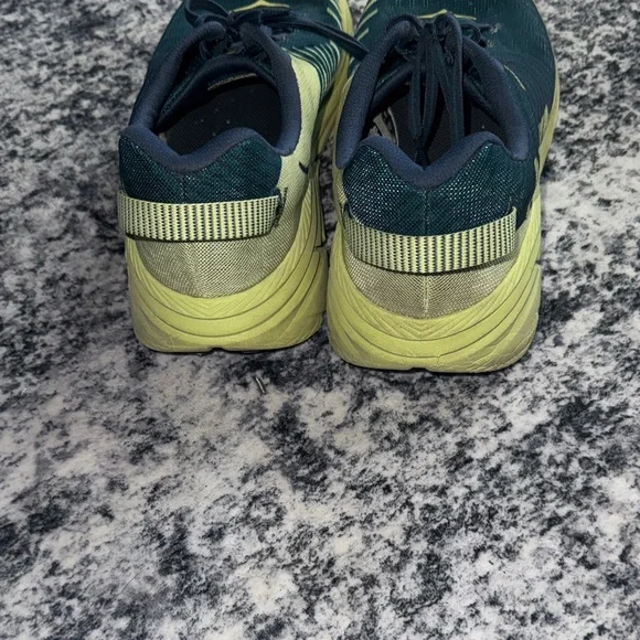 Men’s Hoka Rincon Athletic Shoes in Navy and Lime - Picture 7 of 9
